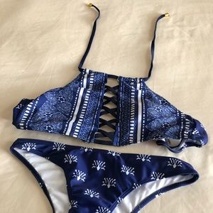 Royal blue bikini